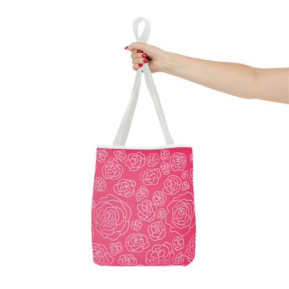 Pink Roses Tote Bag