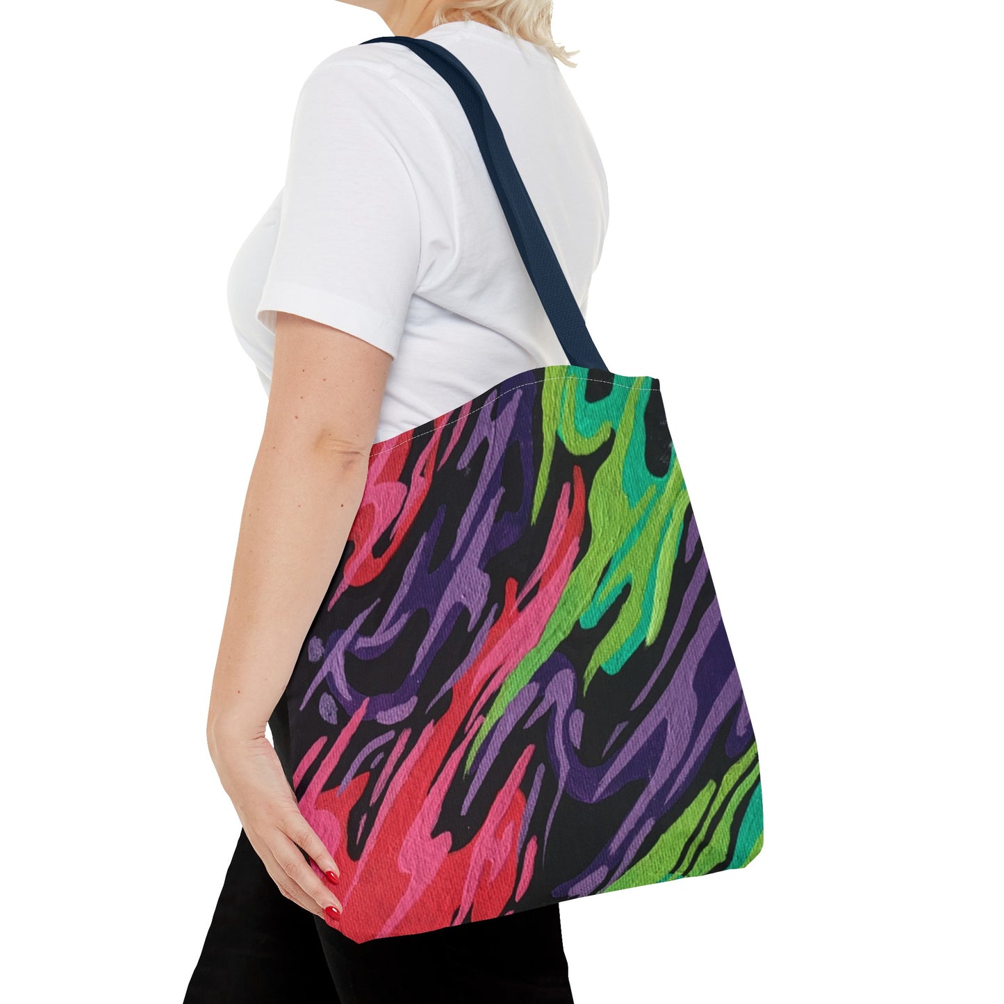 3 Color Fire Tote Bag (AOP)