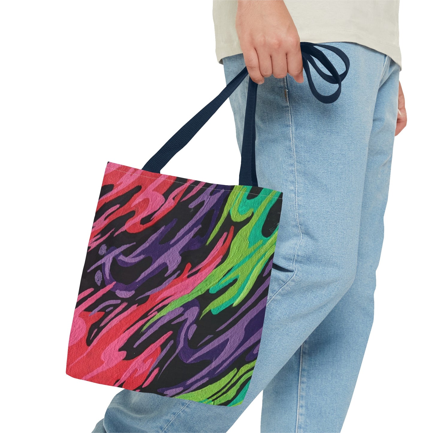 3 Color Fire Tote Bag (AOP)