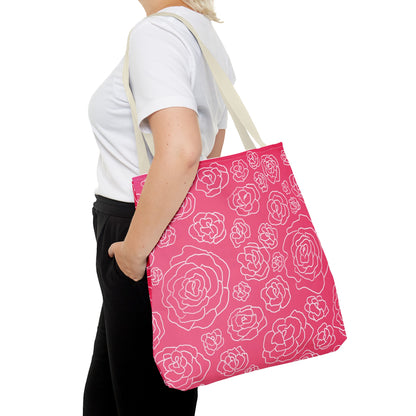 Pink Roses Tote Bag