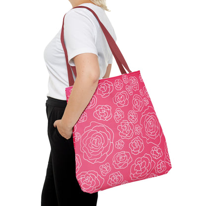 Pink Roses Tote Bag