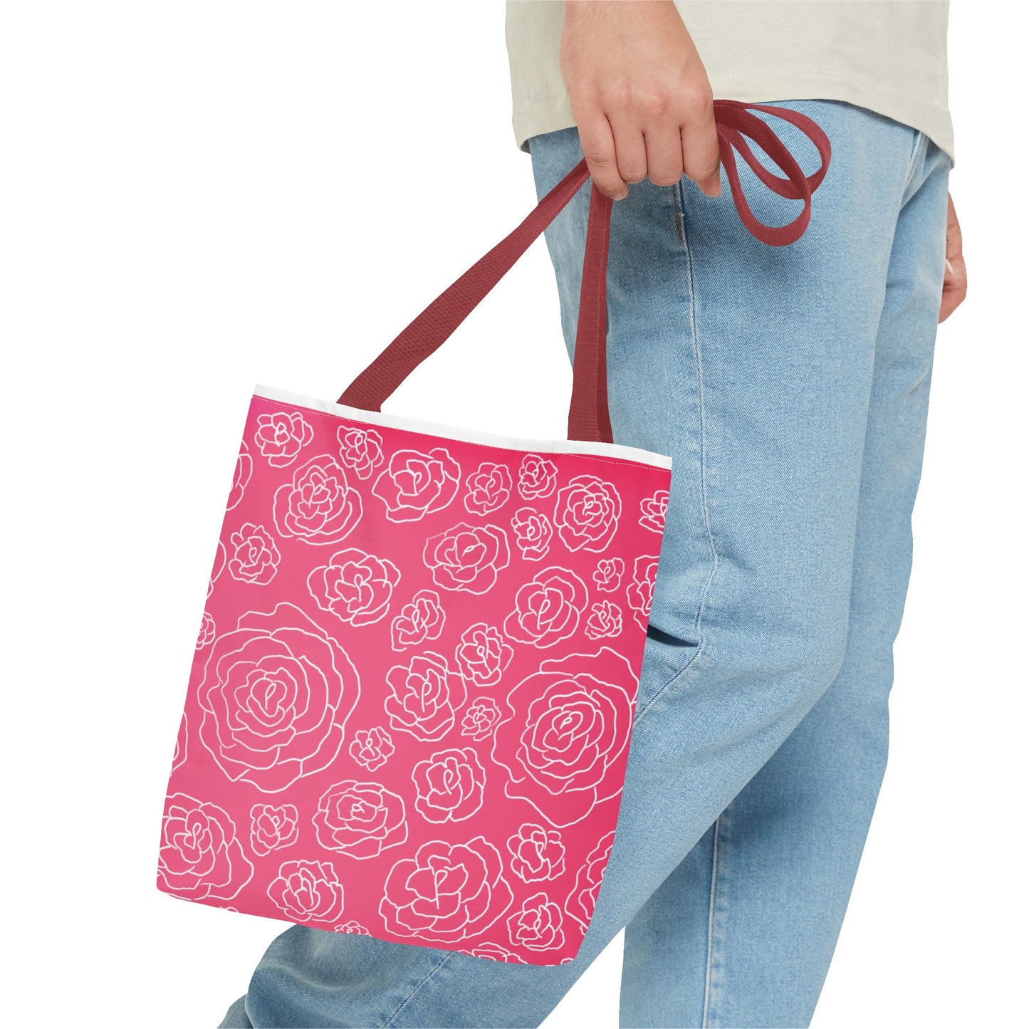 Pink Roses Tote Bag