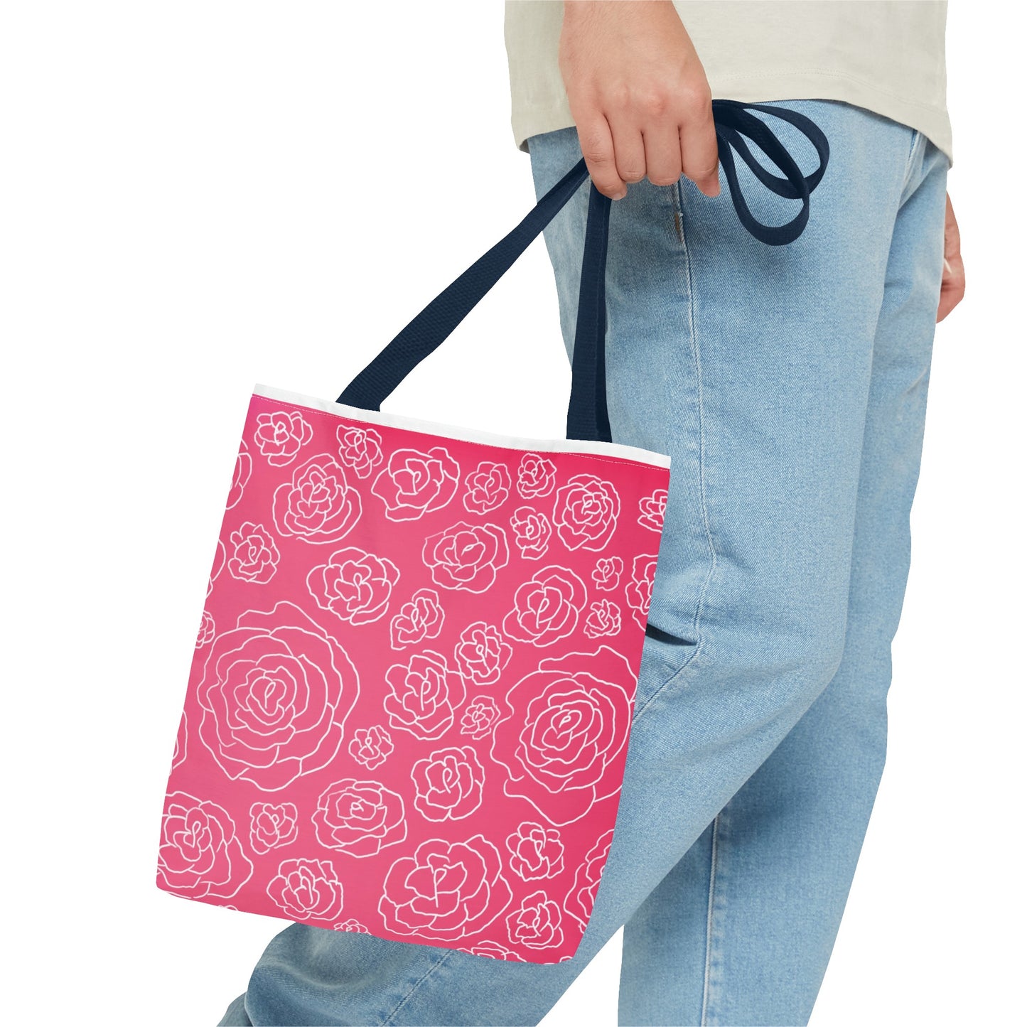 Pink Roses Tote Bag