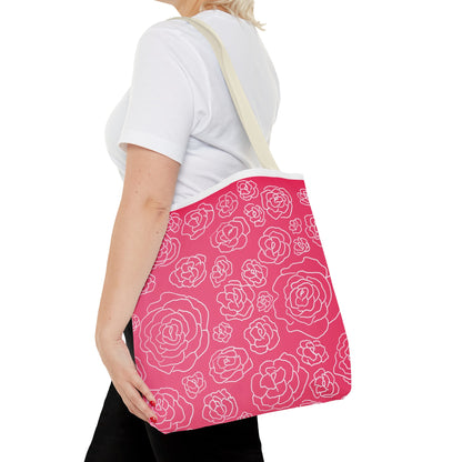 Pink Roses Tote Bag