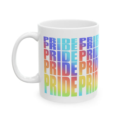 PRIDE Ceramic Mug, (11oz, 15oz)