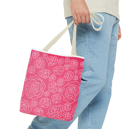 Pink Roses Tote Bag