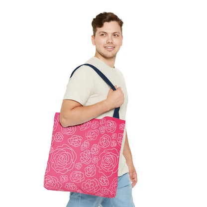 Pink Roses Tote Bag