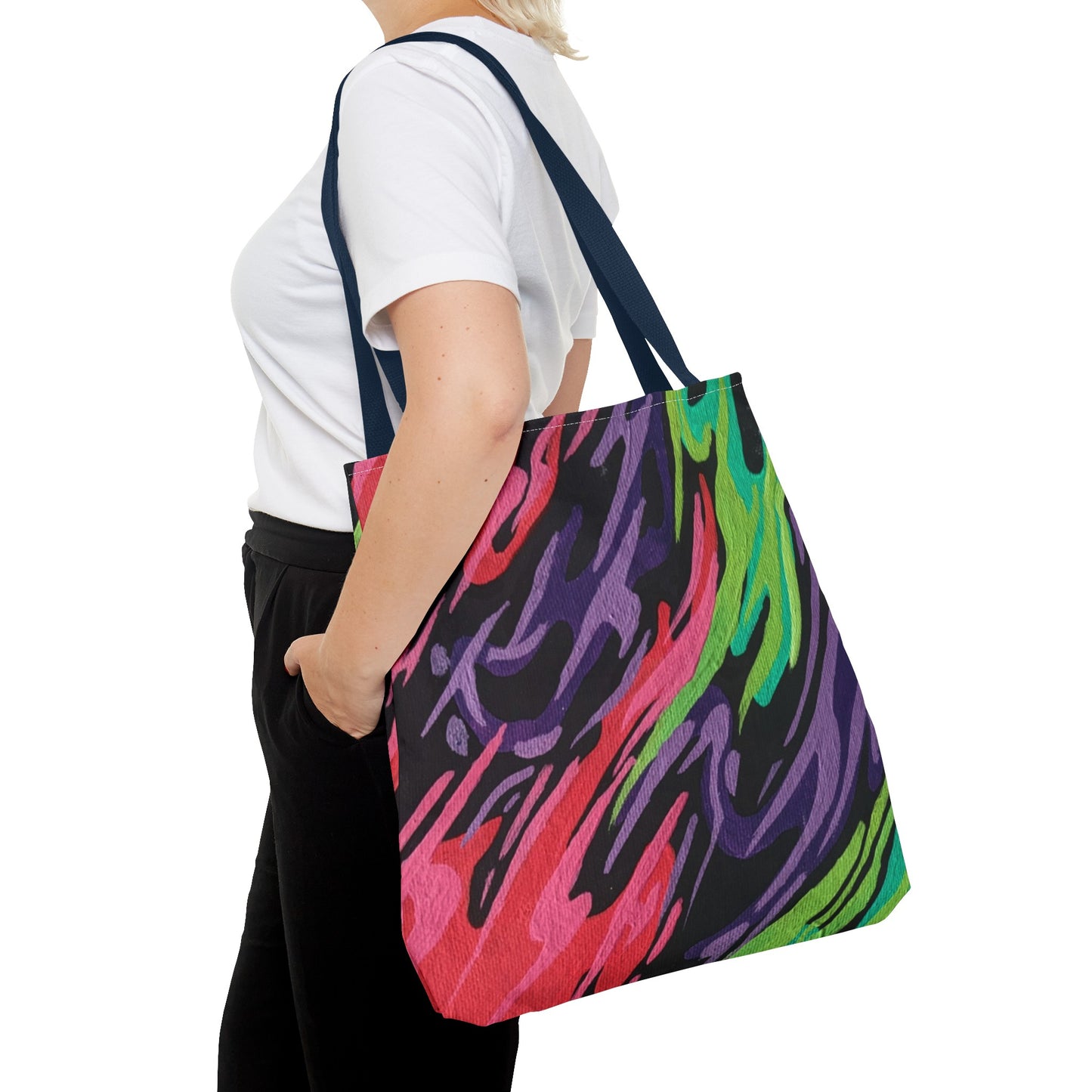 3 Color Fire Tote Bag (AOP)