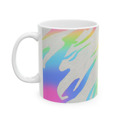 Rainbow Fire Ceramic Mug, (11oz, 15oz)