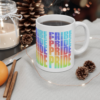 PRIDE Ceramic Mug, (11oz, 15oz)