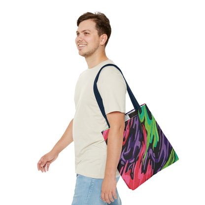 3 Color Fire Tote Bag (AOP)