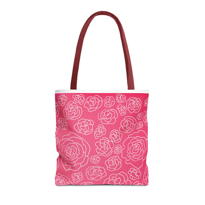 Pink Roses Tote Bag