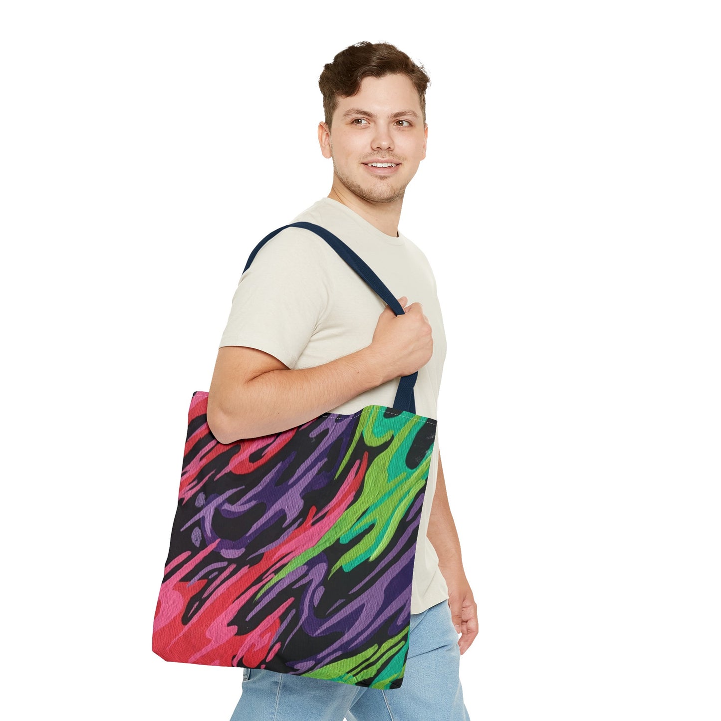 3 Color Fire Tote Bag (AOP)