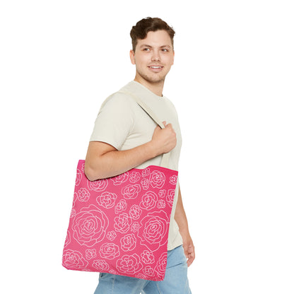 Pink Roses Tote Bag