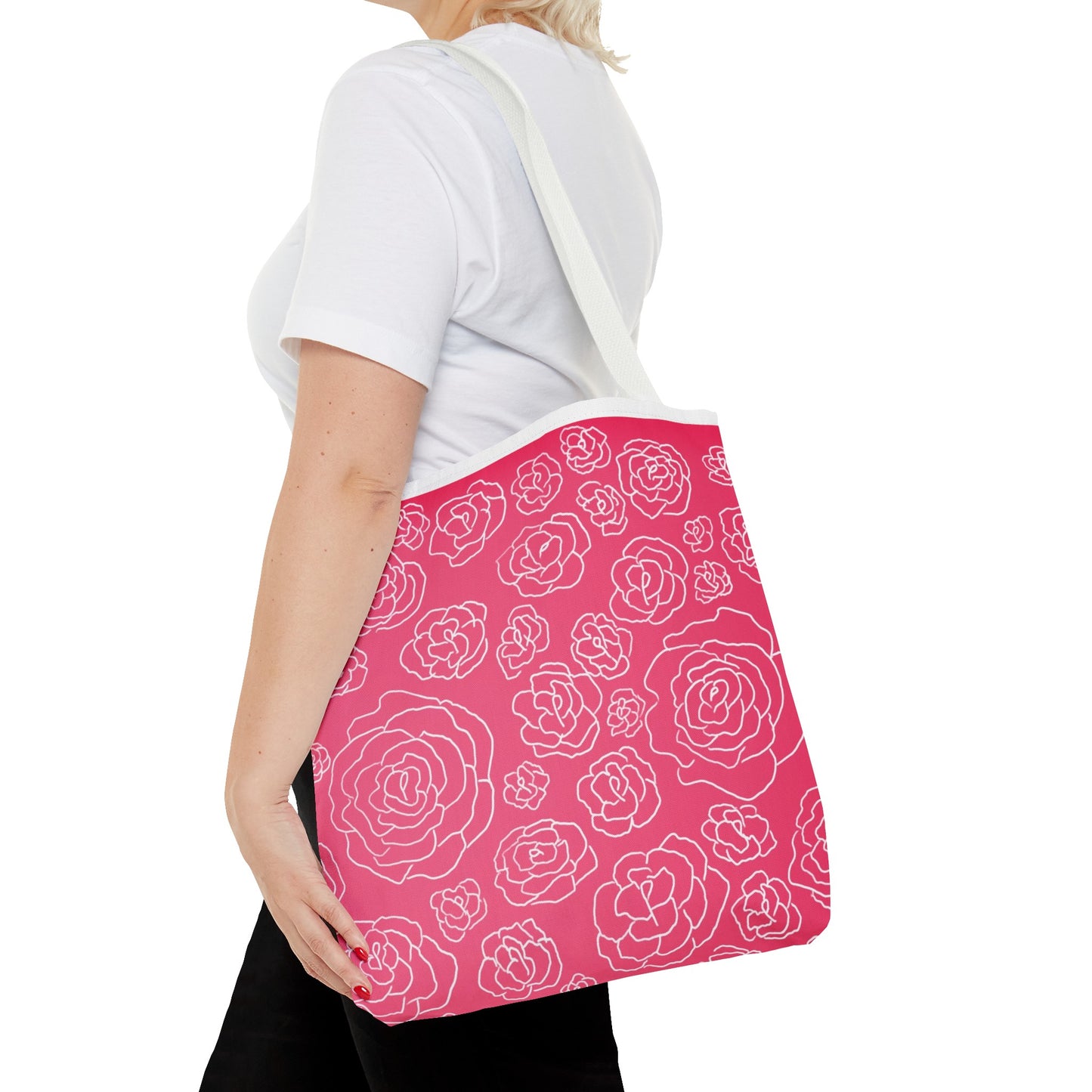 Pink Roses Tote Bag