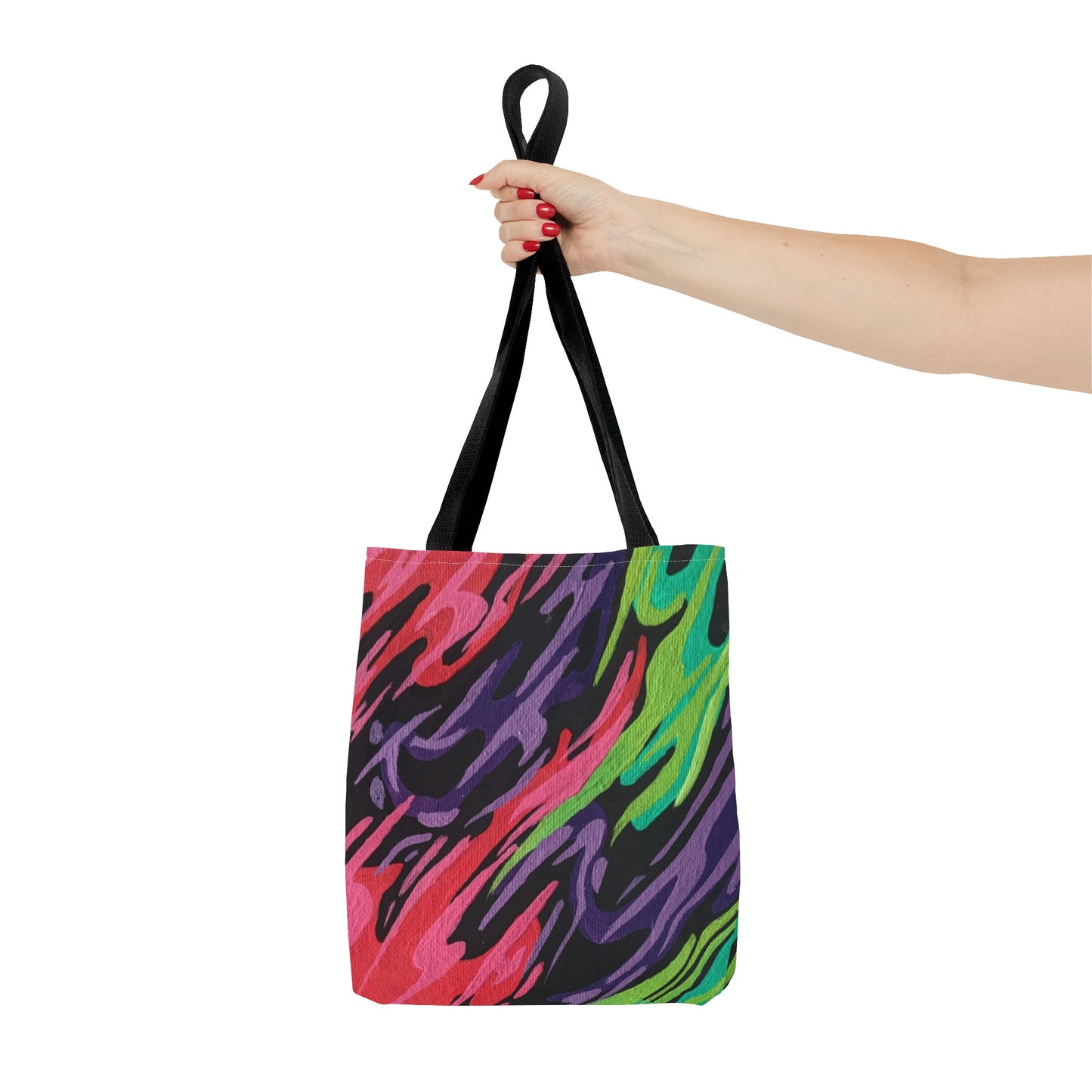 3 Color Fire Tote Bag (AOP)