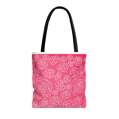 Pink Roses Tote Bag