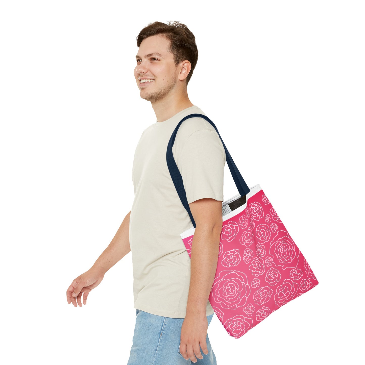 Pink Roses Tote Bag