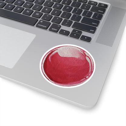 Red Energy Ball Sticker